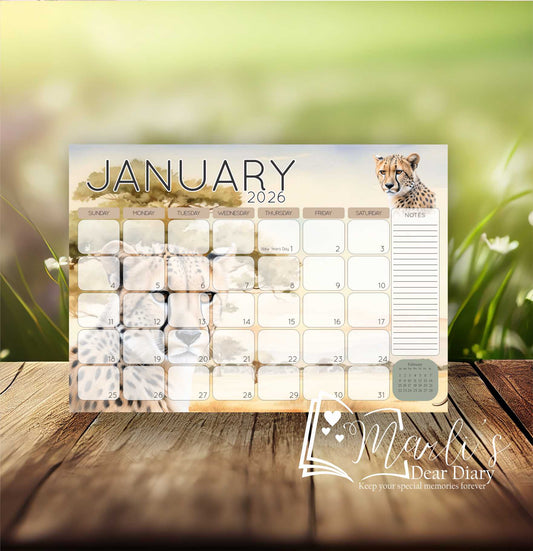 African Cheetah Deskpad