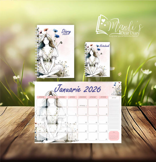 Girl and Flowers Blue Combos