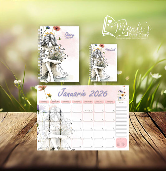 Girl and Flowers Purple Combos