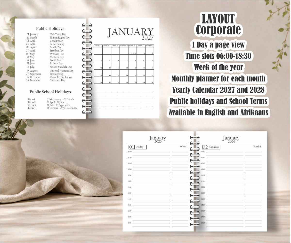 Custom Gift set Diary 2027