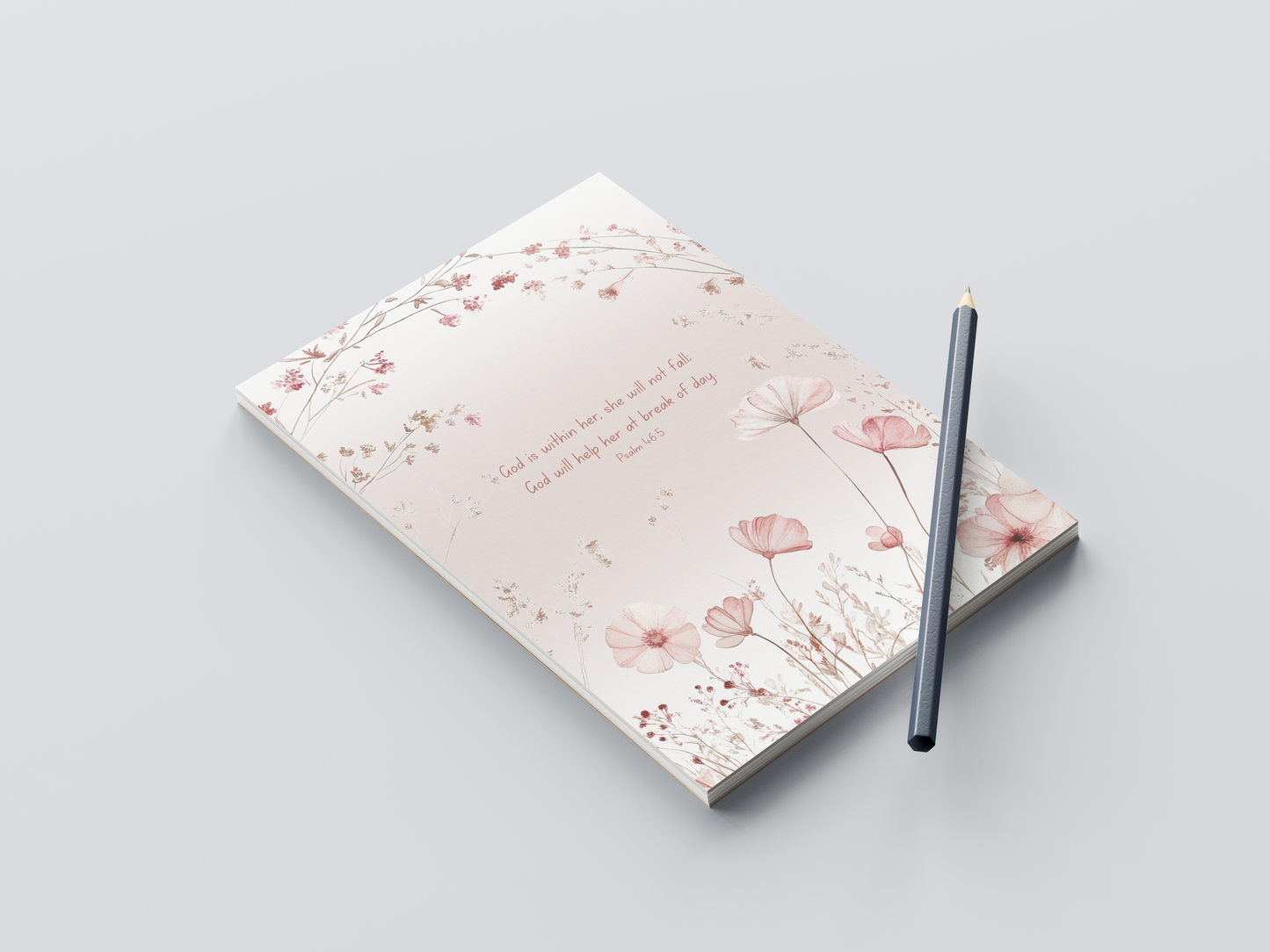Pink Flowers Notepad