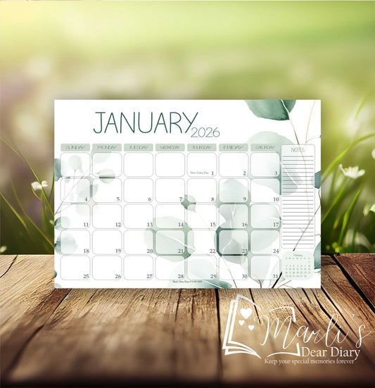 Green Leaves Deskpad