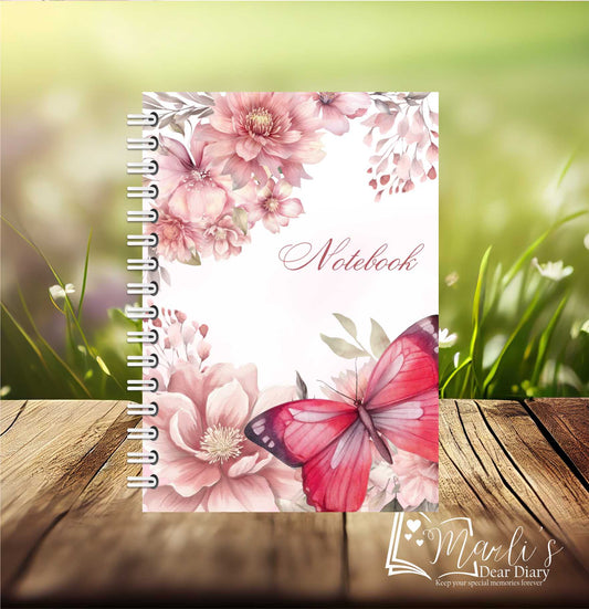 Butterfly Pink Notebook