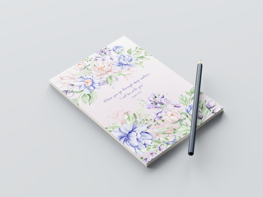 Purple Flowers Notepad