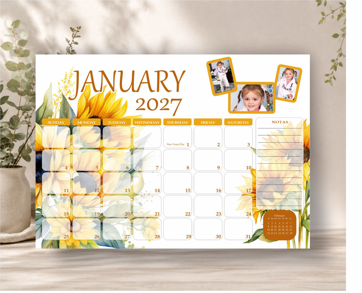 Custom Yellow Deskpad 2027
