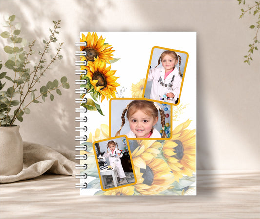 Custom Photo Yellow Notebook