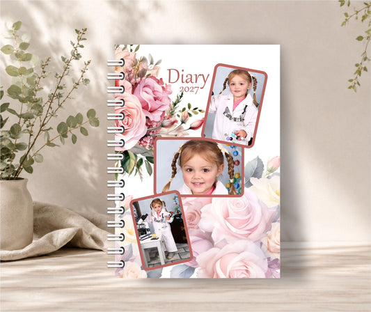 Custom Photo Diary Pink 2027