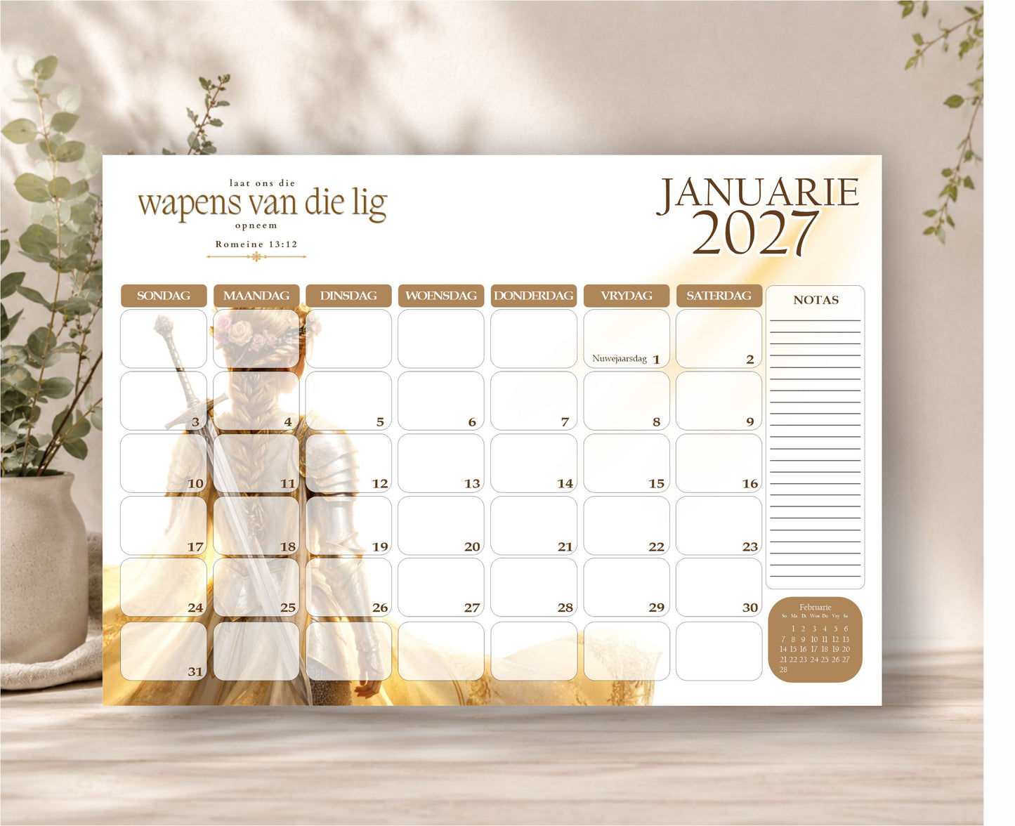 Armor of Light Woman Deskpad 2027