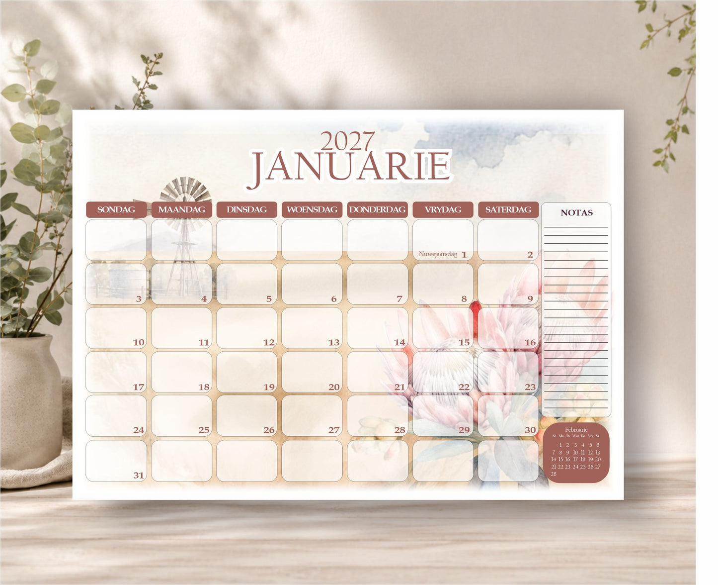 Farm Protea Deskpad 2027