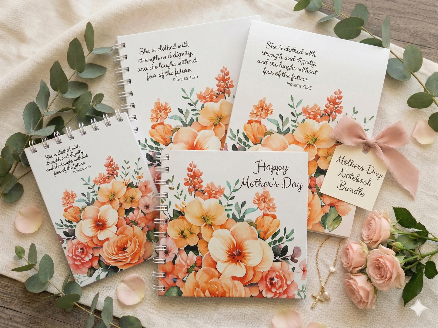 Mother's Day Notebook Bundle Soft Flowers