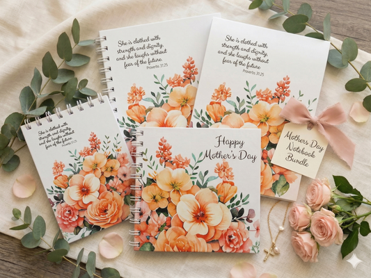 Mother's Day Notebook Bundle Soft Flowers