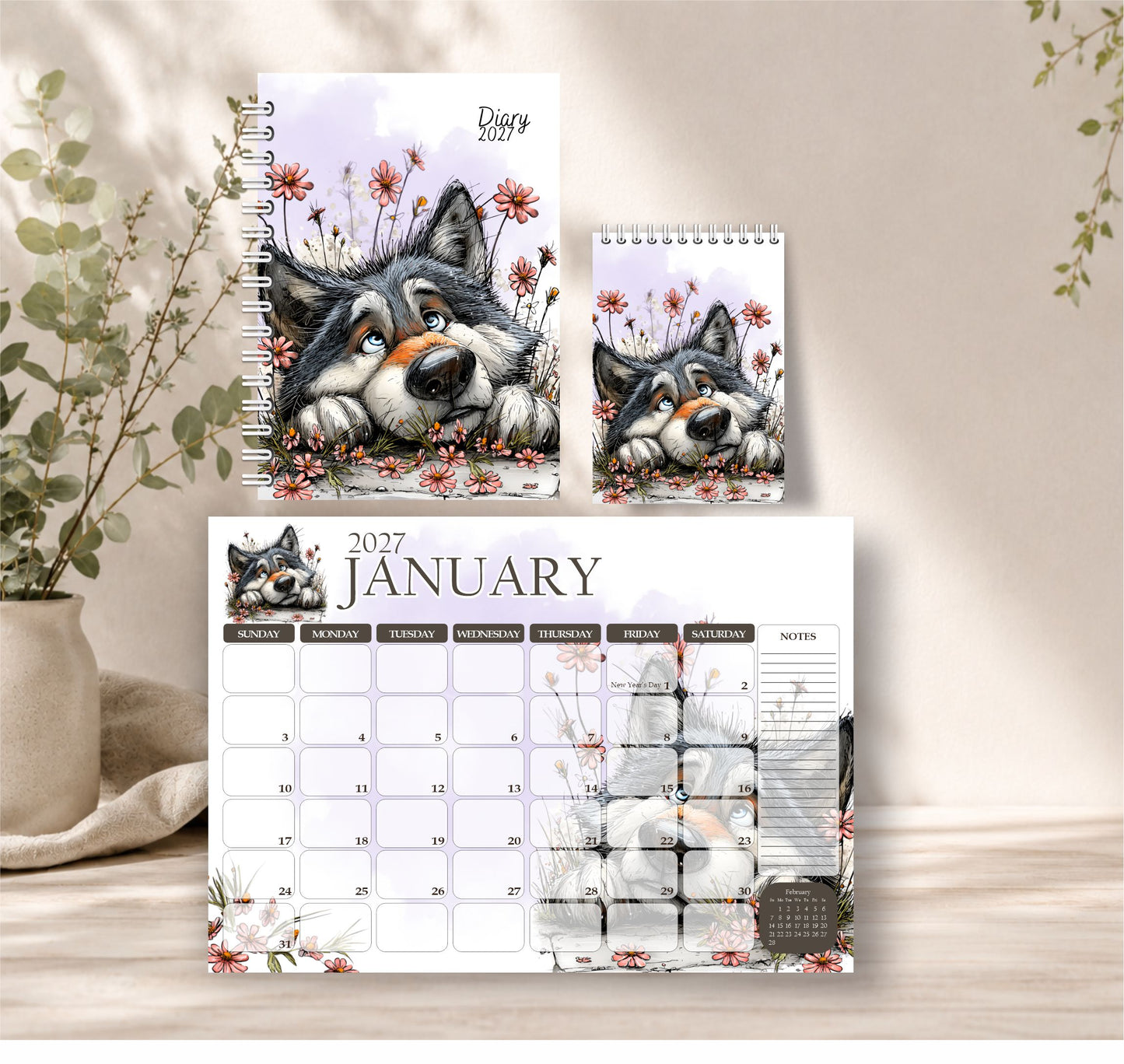 Cute Dog Diary Gift Sets