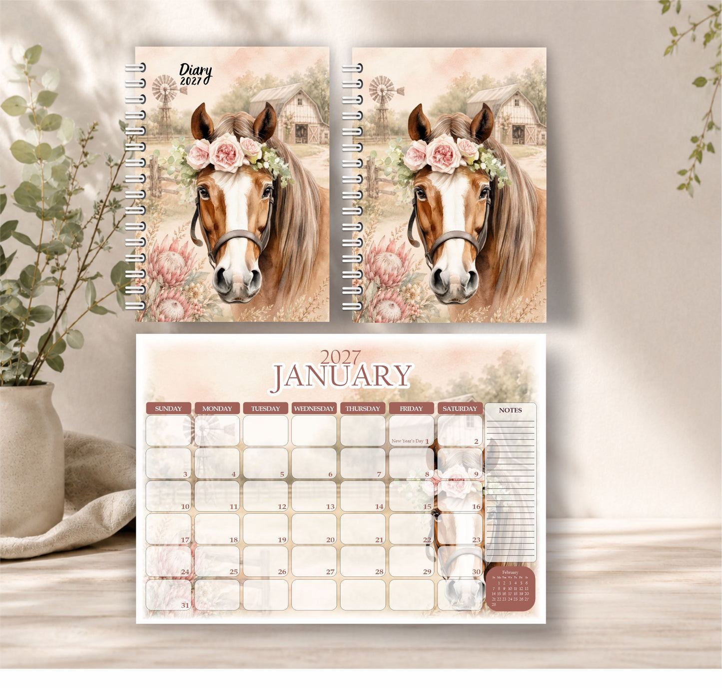 Farm Horse Diary Gift Sets