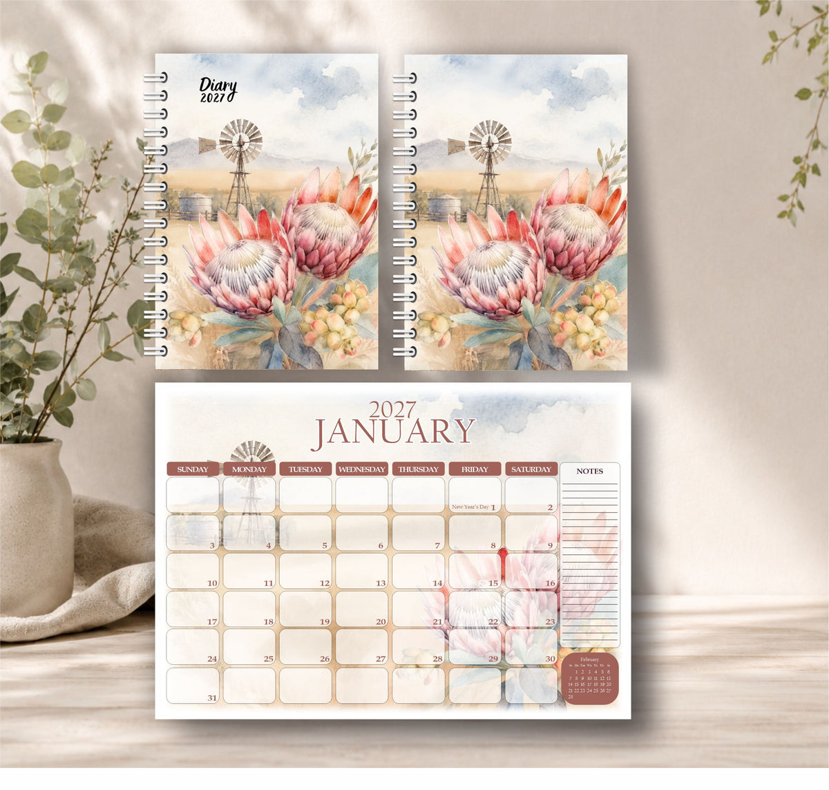Farm Protea Diary Gift Sets