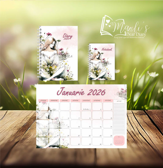 Girl and Flowers Pink Combos