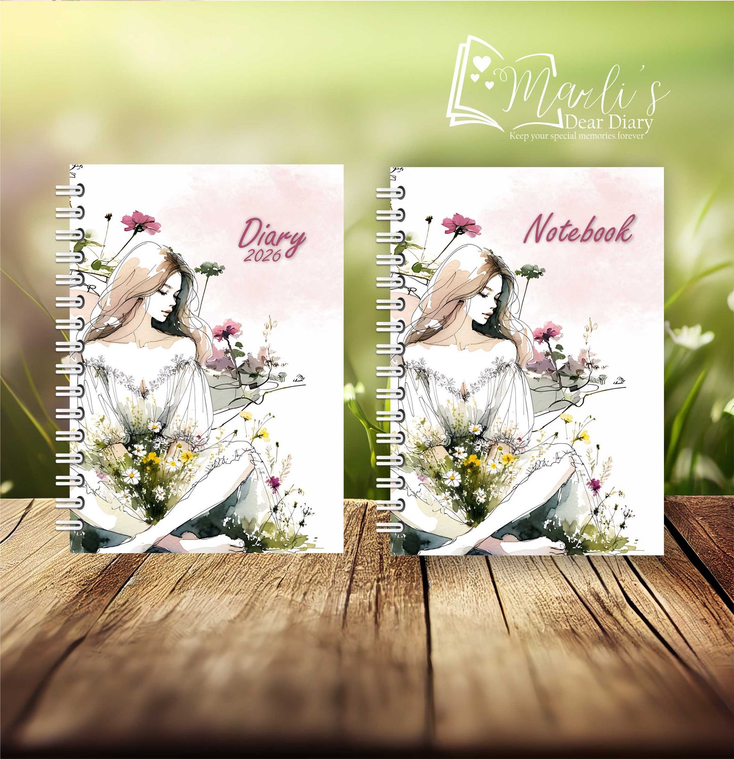 Girl and Flowers Pink Combos