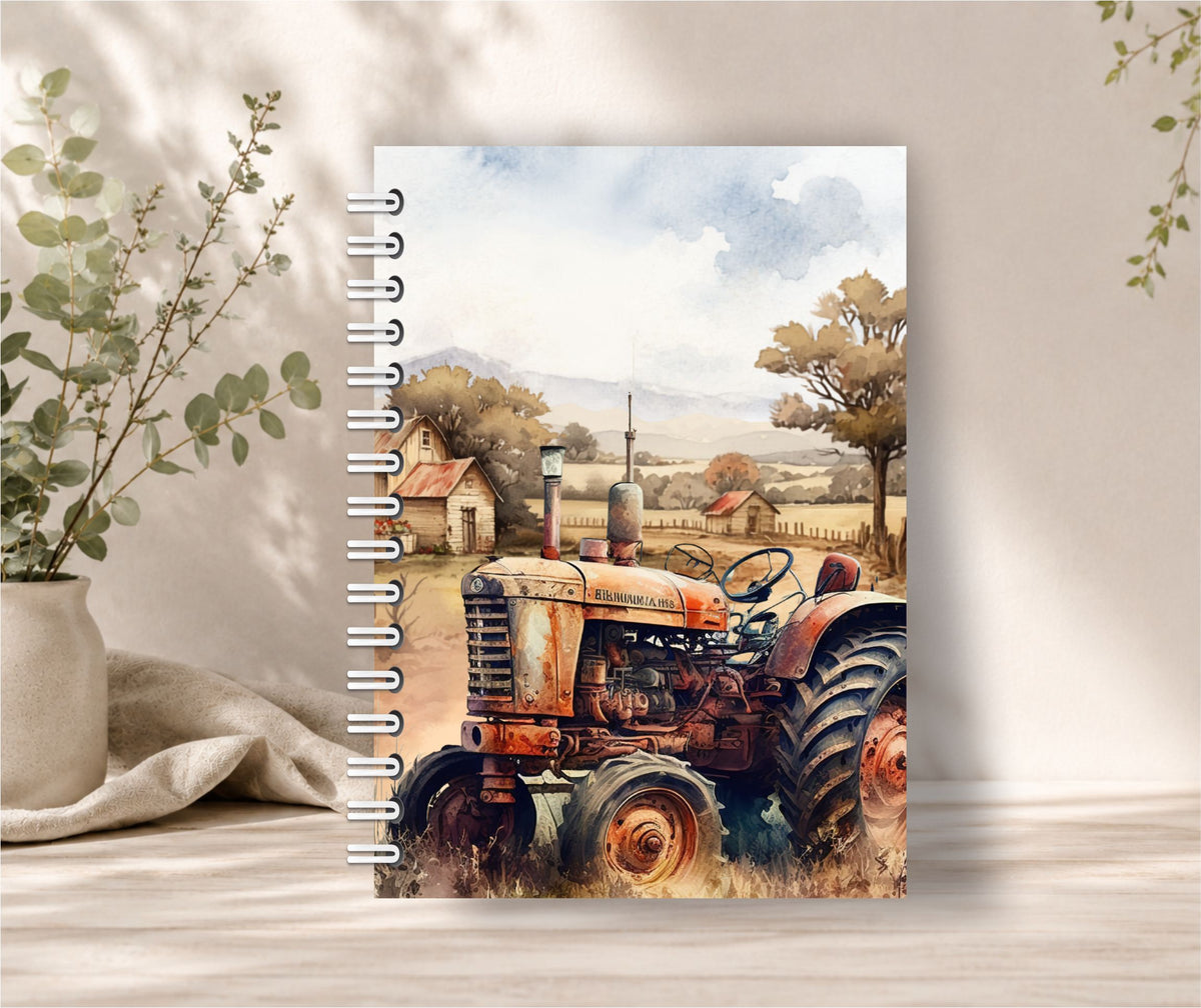 Farm Tractor Notebook