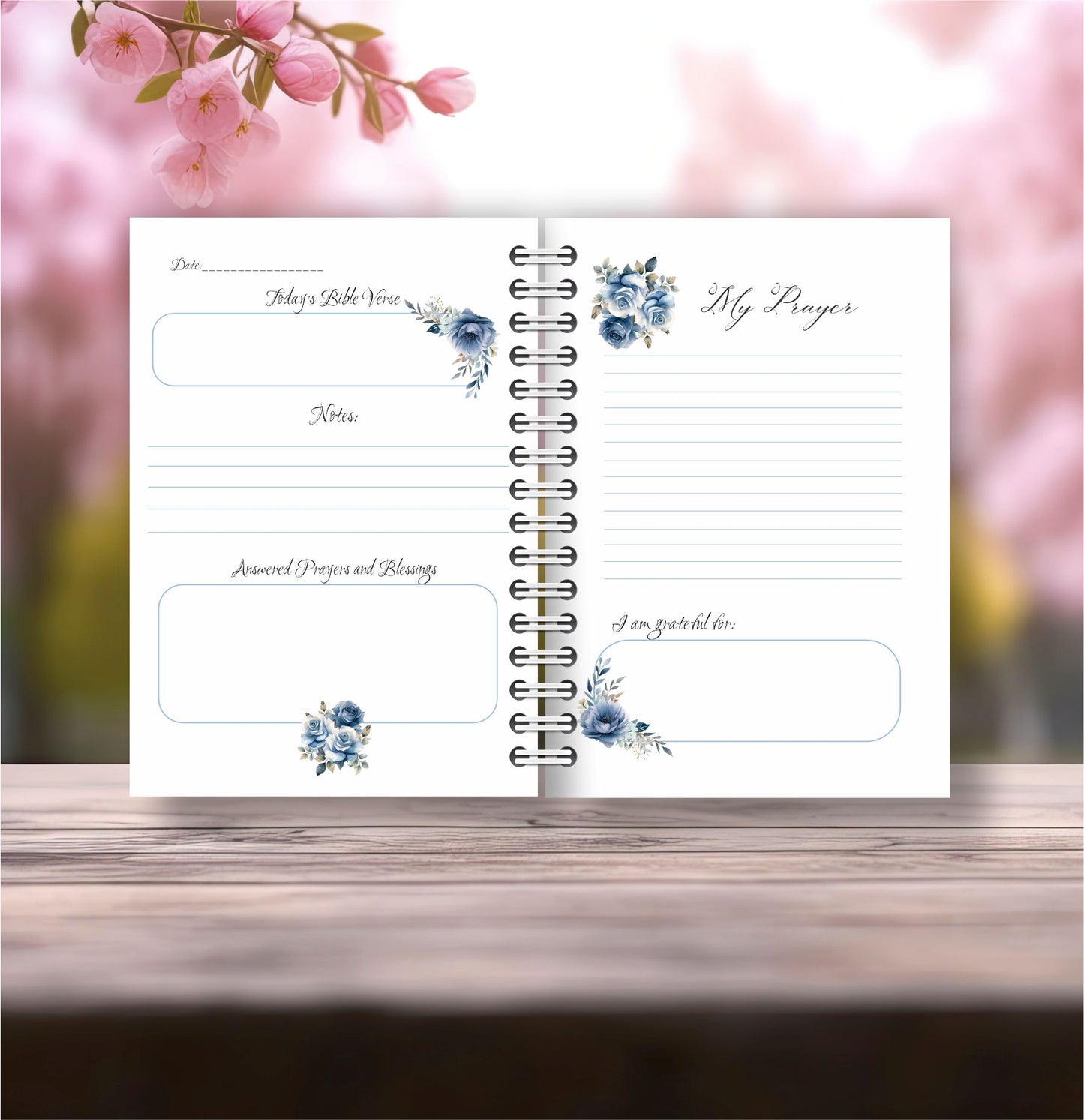Blue Prayer journal