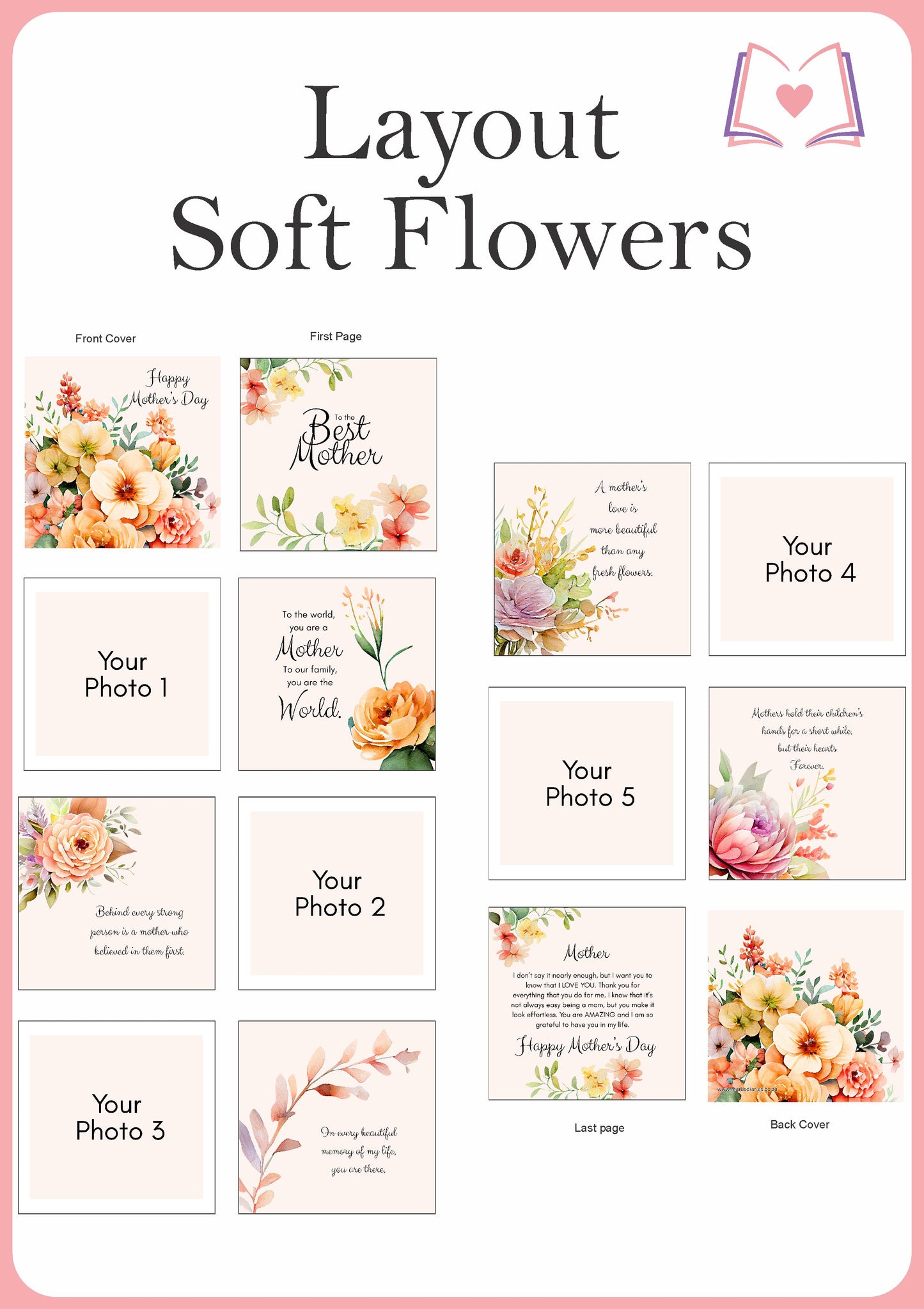 Mother's Day Notebook Bundle Soft Flowers