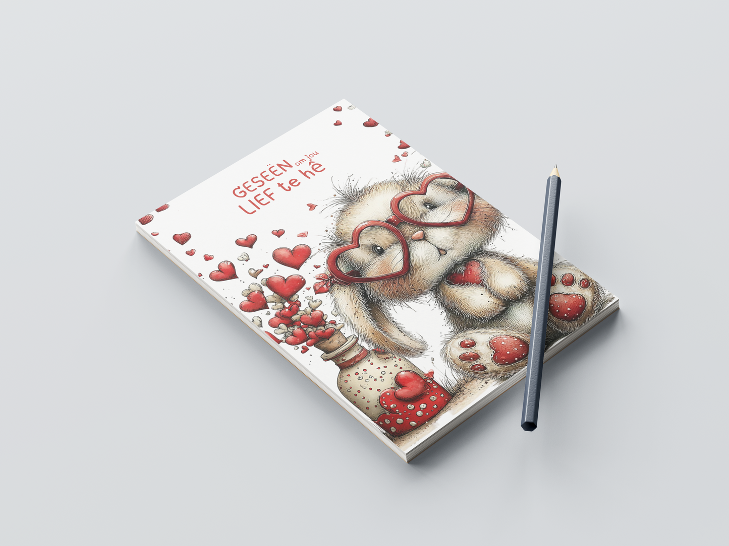 Bunny Notepad Valentine