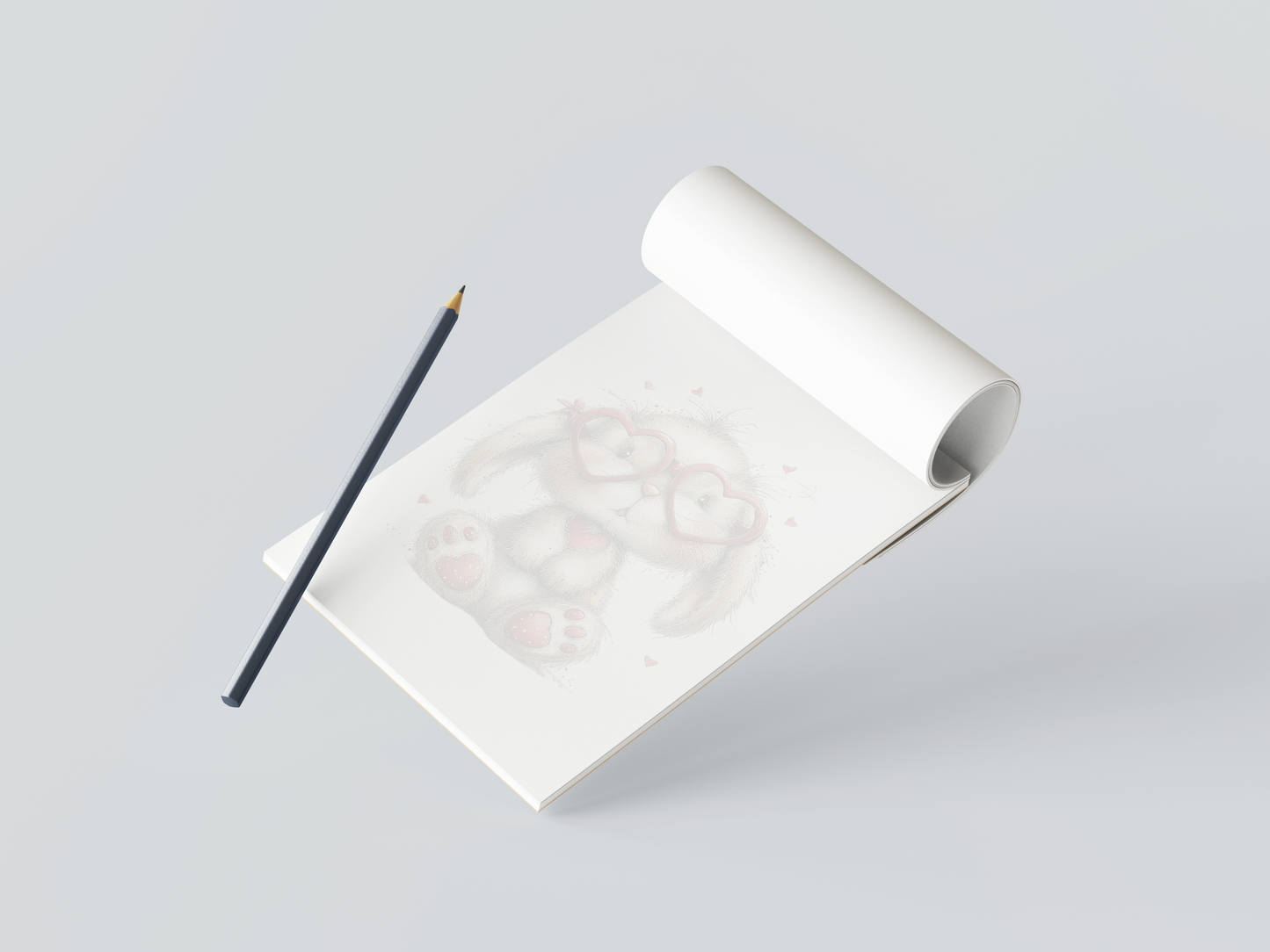 Bunny Notepad Valentine