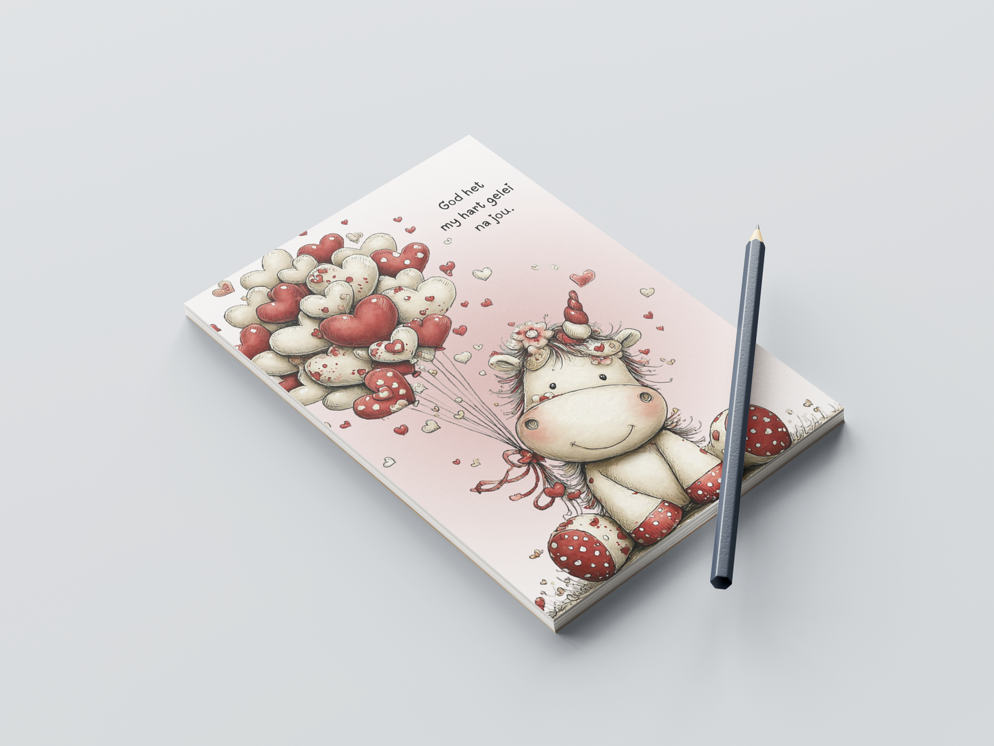 Unicorn Notepad Valentine