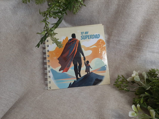 Father's Day Photo Gift Book Superhero