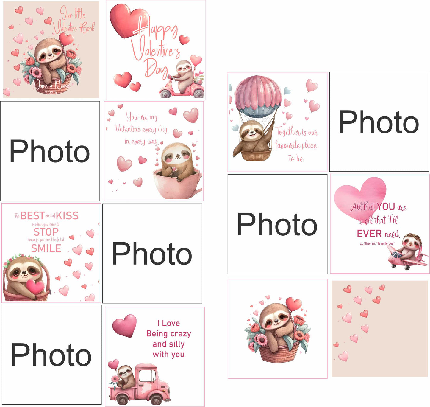 Valentine Combo Sloth